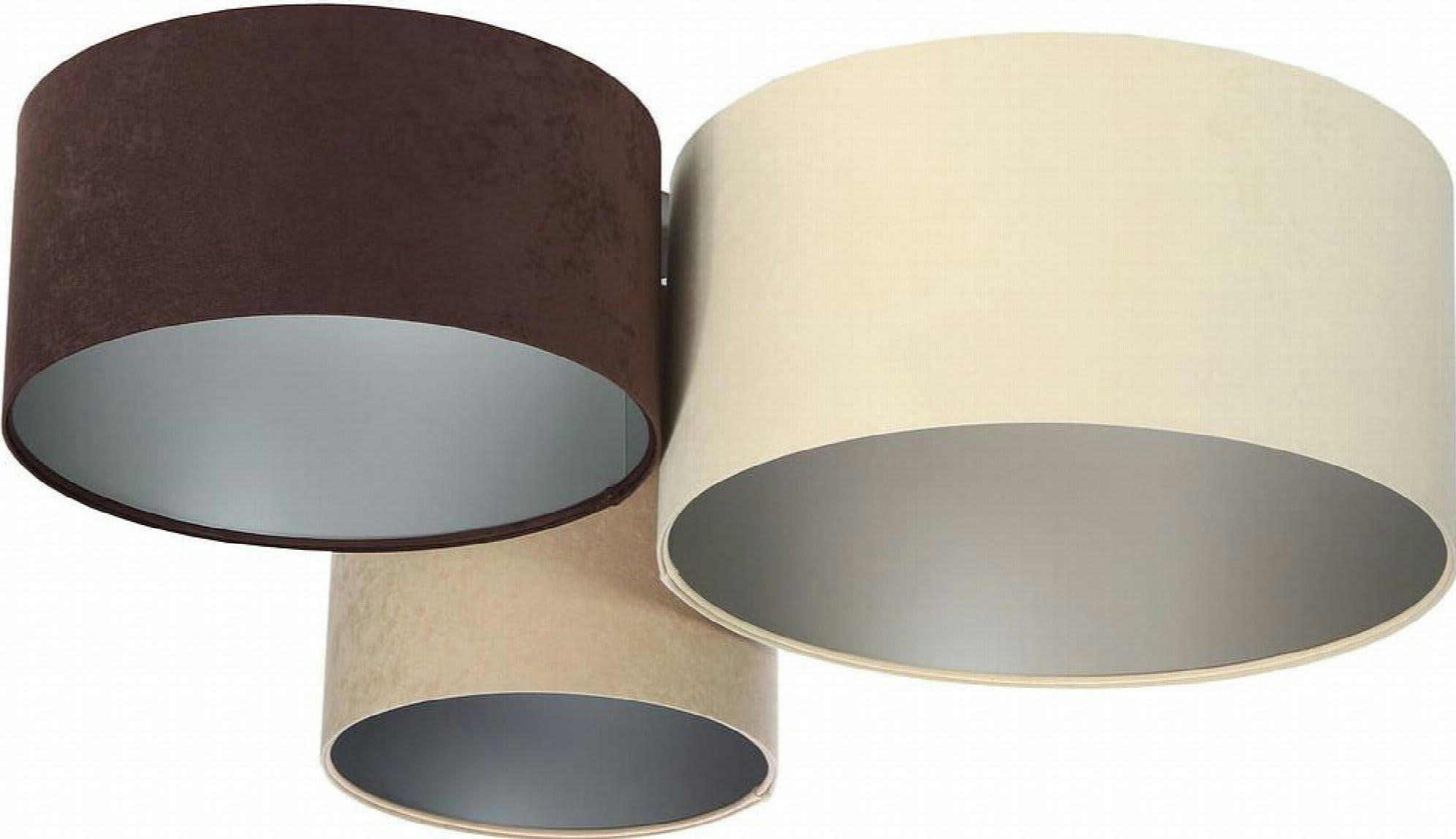 TRIO - Plafonnier Tissu Beige