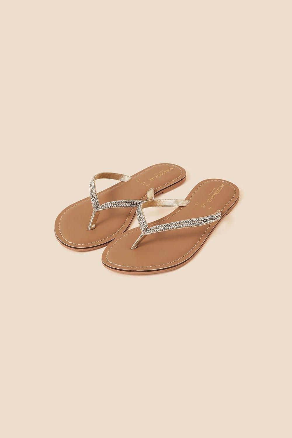 Accessorize Daniella' Beaded Flip Flops