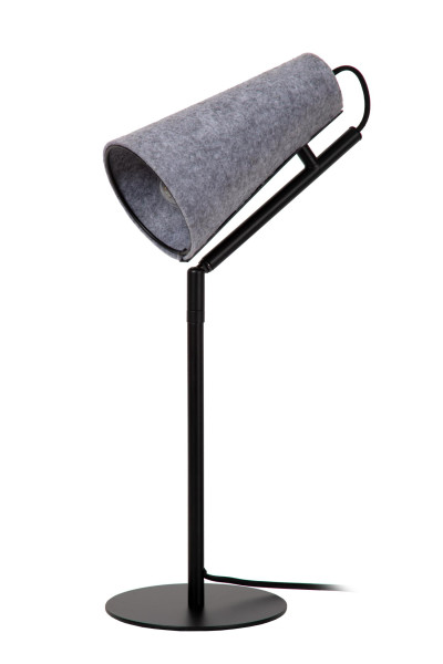 Lampa stołowa minimalistyczna szaro-czarna BENSEN 1xE27x40W wys:51cm Lucide