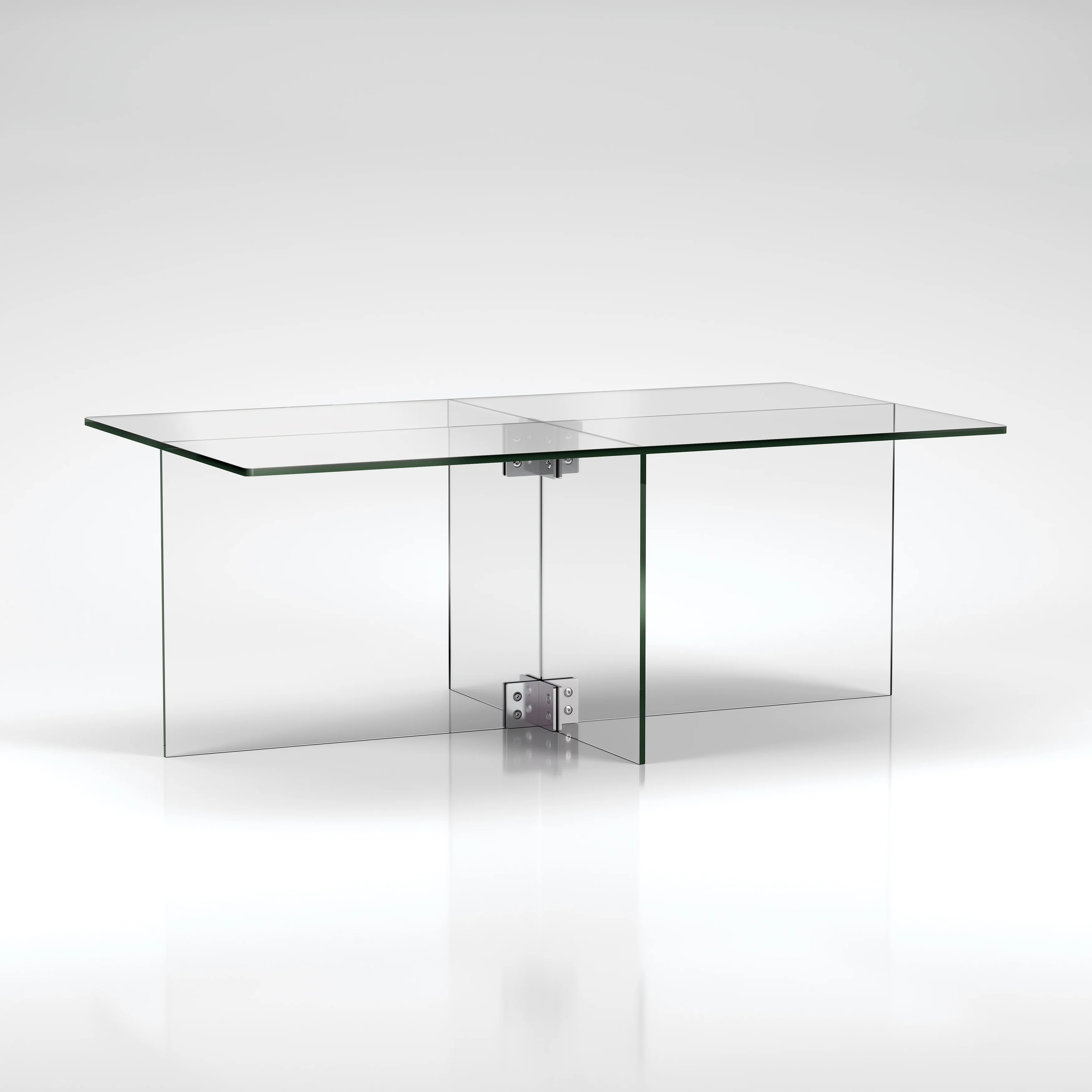 Silver Orchid Carlisle Glass Coffee Table
