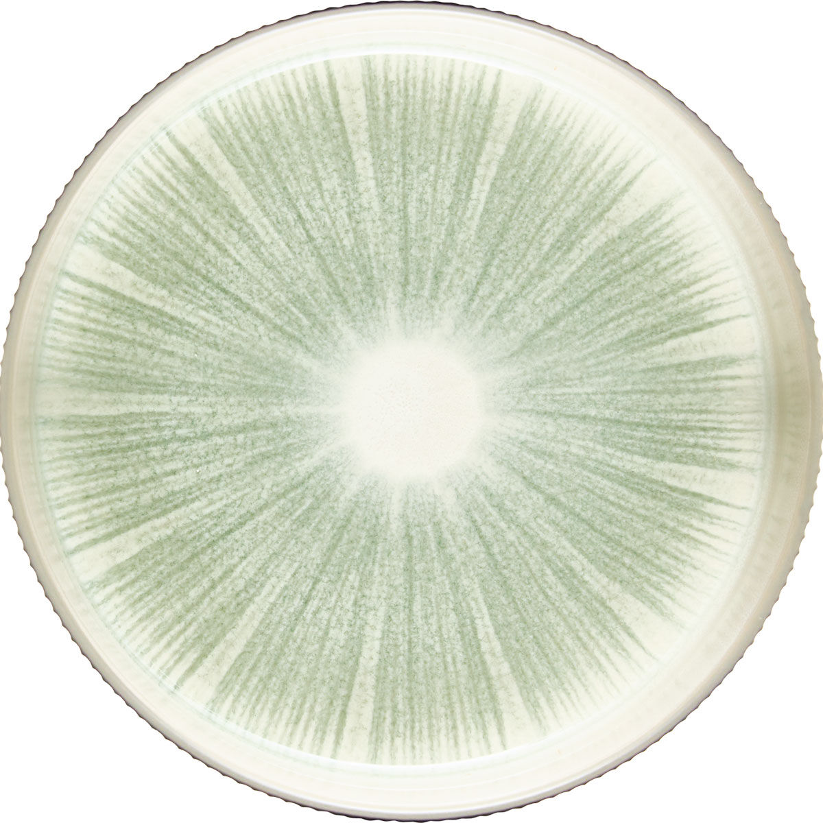 Prato de sopa EVA verde cerâmica 18cm