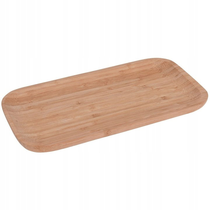Taca Bambusowa Talerz Patera na Świece Owoce do Serwowania 25x13cm
