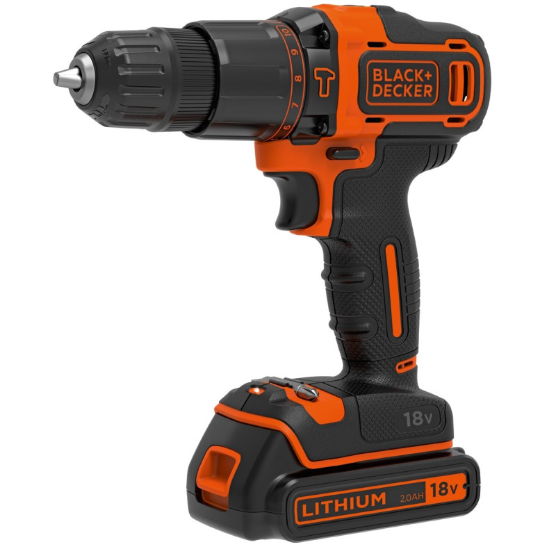 Perceuse visseuse à percussion sur batterie BDCHD18KB-QW 18 V BLACK DECKER