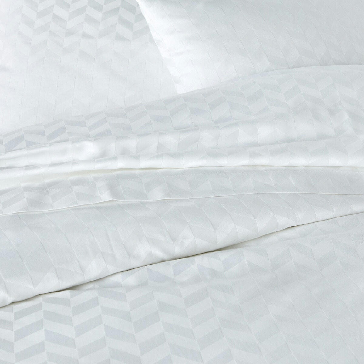 Housse de couette satin de coton chevron Scenario