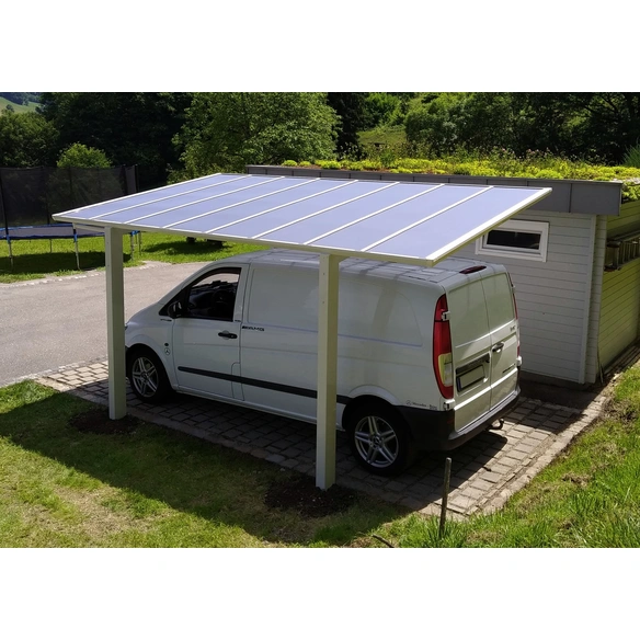 Einzelcarport »Linea«, Typ 80, Außenmaß BxT: 272,6 x 495,4 cm, weiss