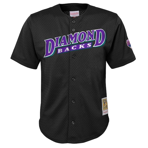 Randy Johnson Arizona Diamondbacks Youth Cooperstown Collection Mesh Batting Practice Jersey - Black