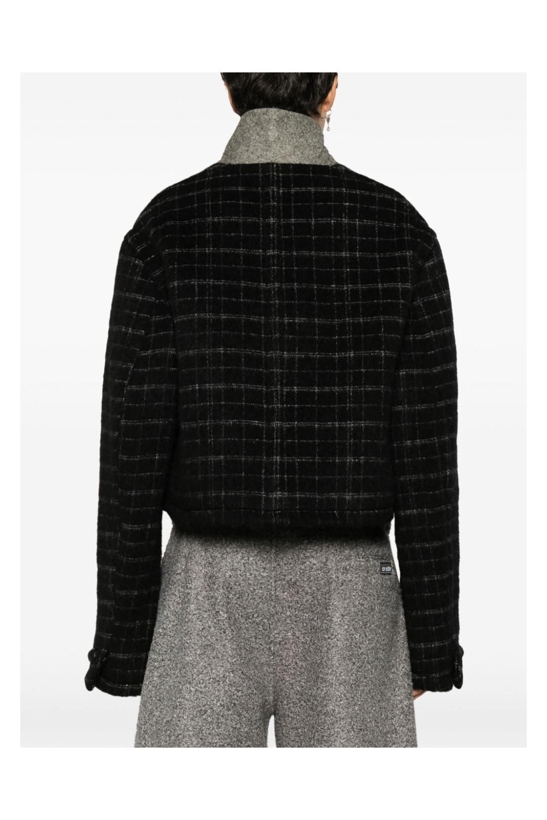 Etro Plaid Cropped Jacket with Contrasting Accents