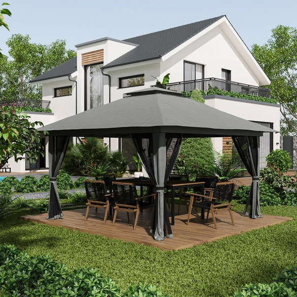 Pavillon, LxBxH: 392 x 392 x 283 cm