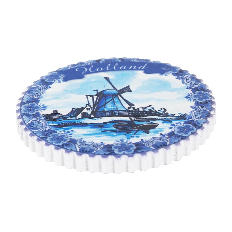 Magneet Hollandse molen - rond