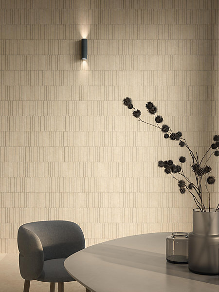 Mosaïque effet Pierre Calcaire Gris Brume Stick 30x19,5x0,9 cm Mat Rocalta - Sol et mur intérieur (vendu par carton de 0,351 m²) -