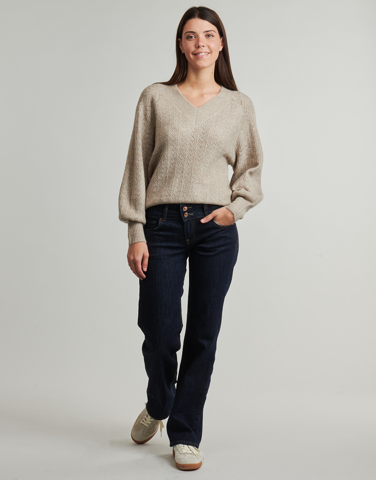 Pepe jeans - STRAIGHT JEANS LW VENUS - Marine