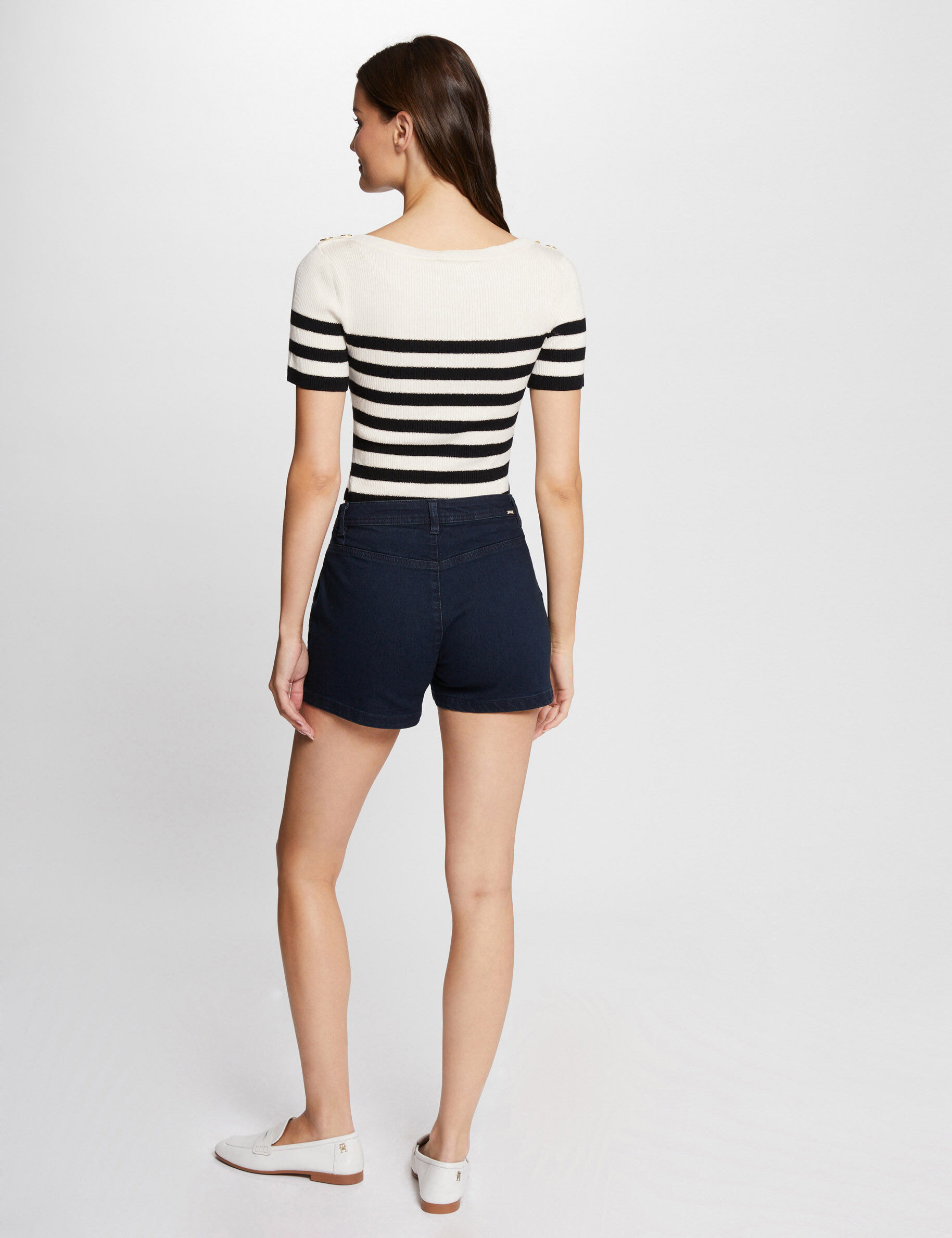 Fitted Denim Short Raw Denim Women