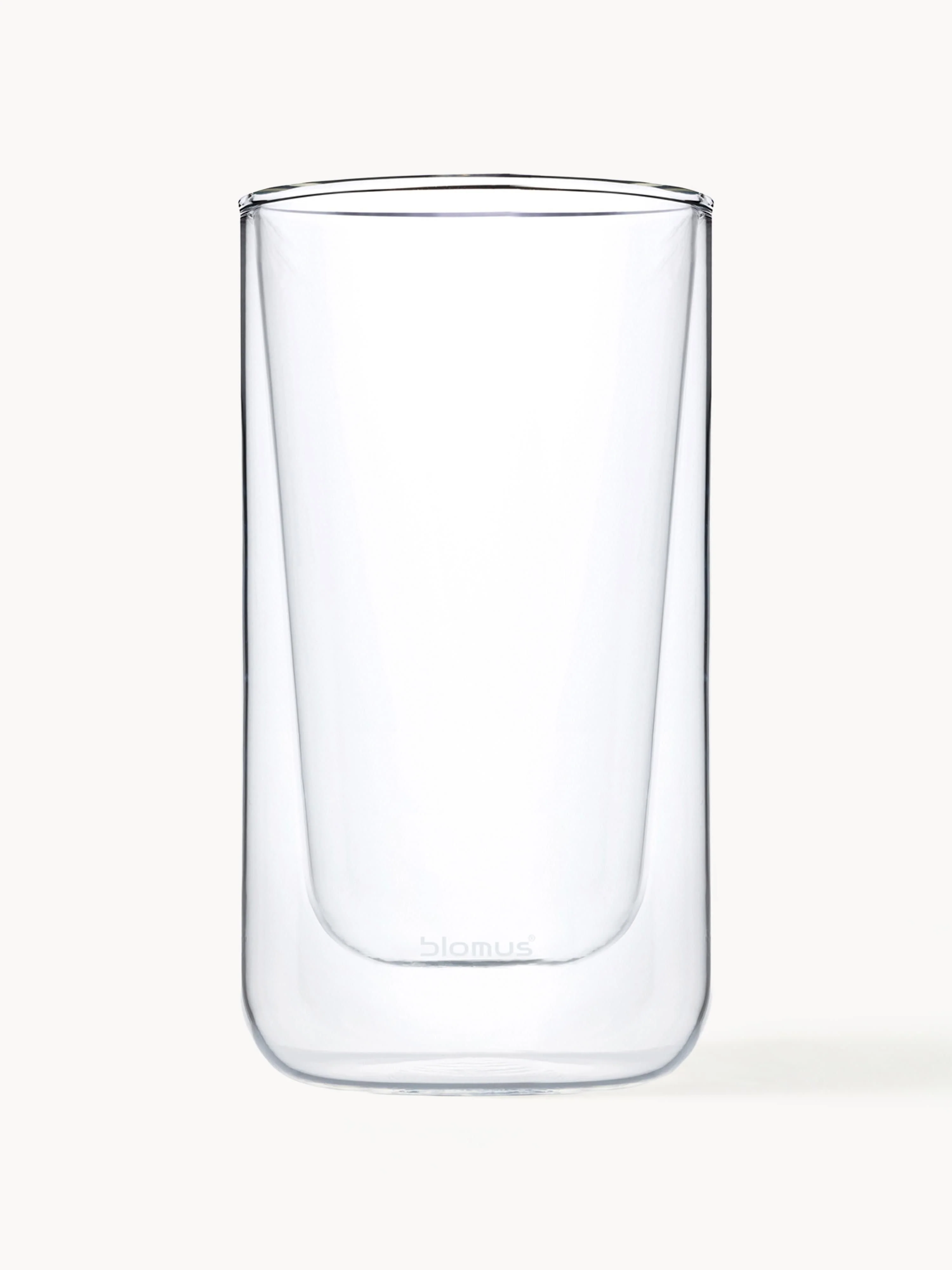 Doppelwandige Glas-Kaffeebecher Nero, 2er-Set