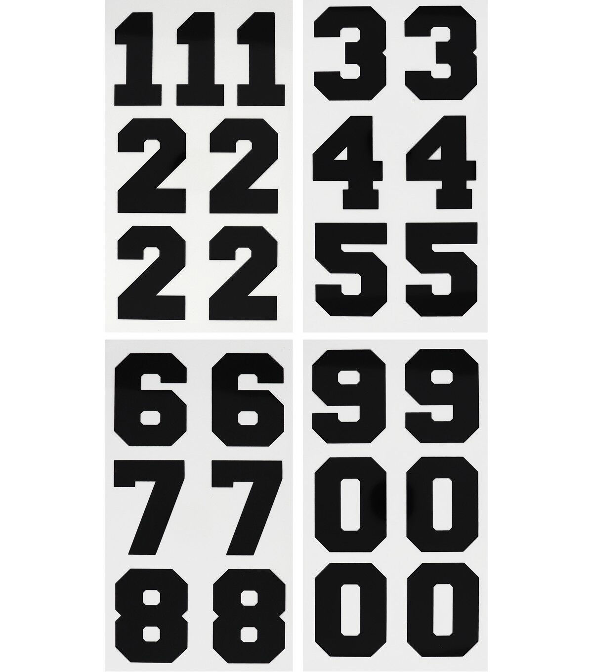 Jolee's Boutique 3 Black Iron On Transfer Numbers 25ct