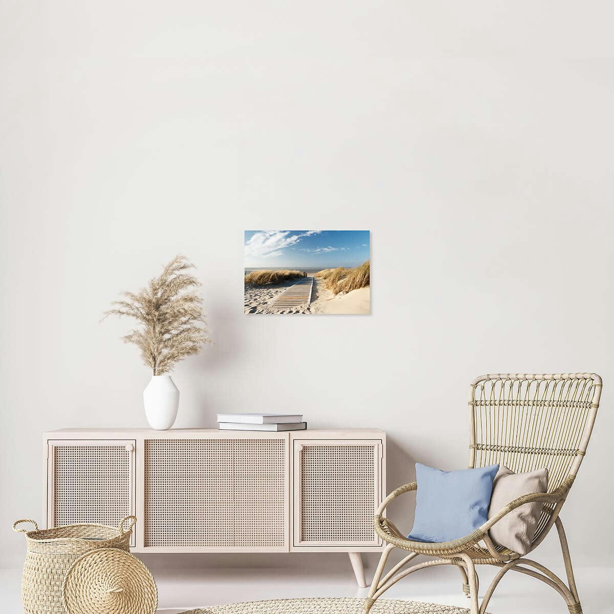 PLAGE - Tableau sur toile direction plage 30x45 cm