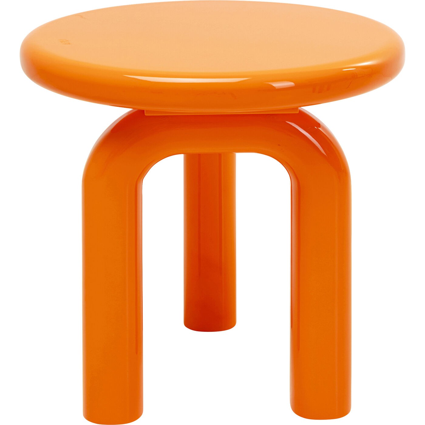 Kare Design Bijzettafel Eliano Ø50cm oranje