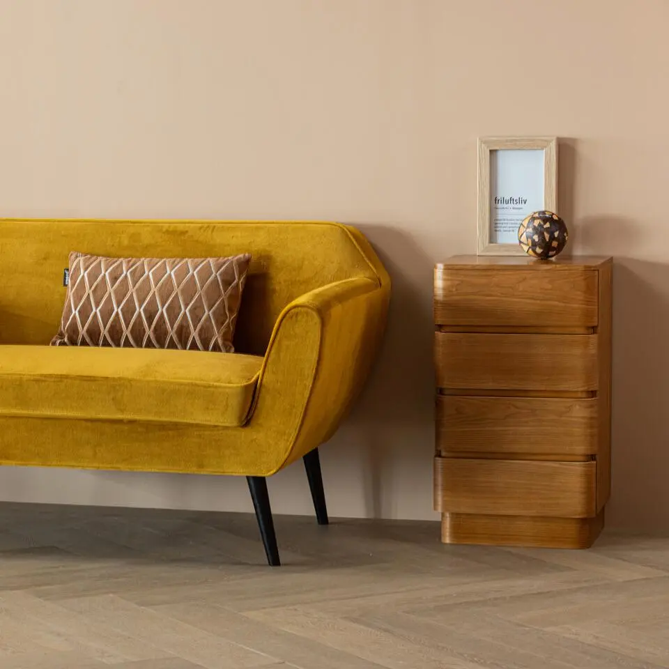 WOOOD Fejo Ladekast/Nachtkastje - MDF - Bruin - 70x40x34