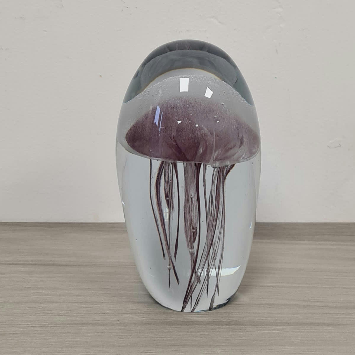 - Presse papier Méduse en verre 12 cm