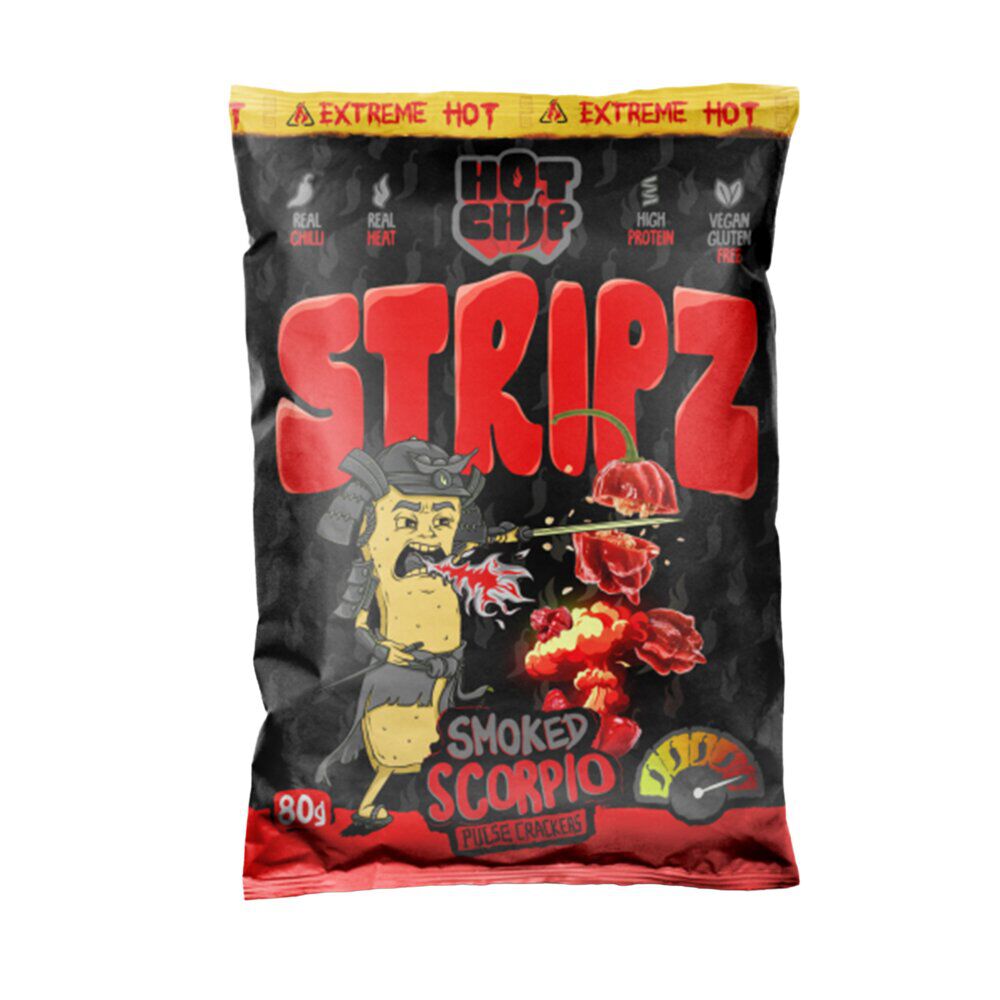 Chips piquantes Hot Chip Smoked Scorpio saveur chili ultra épicées 80gr