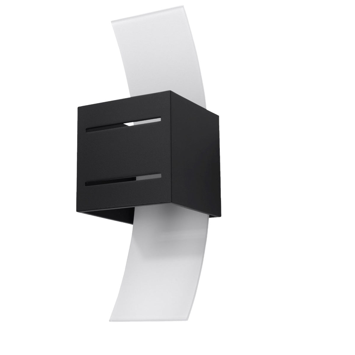 Sollux wandlamp Loreto - 1 lichts - 12 x 30  cm - zwart