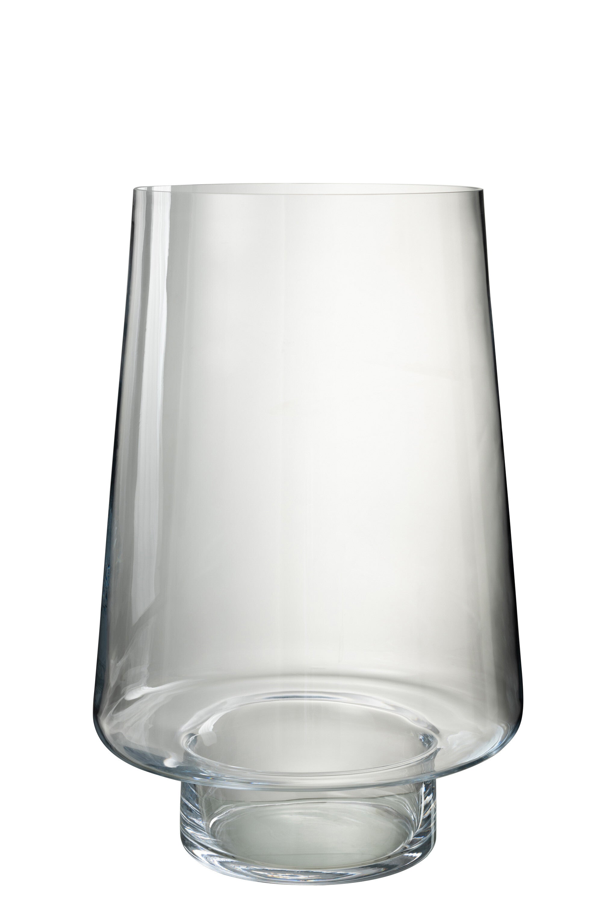 J-Line windlicht Oli - kaarshouder - glas - transparant - small