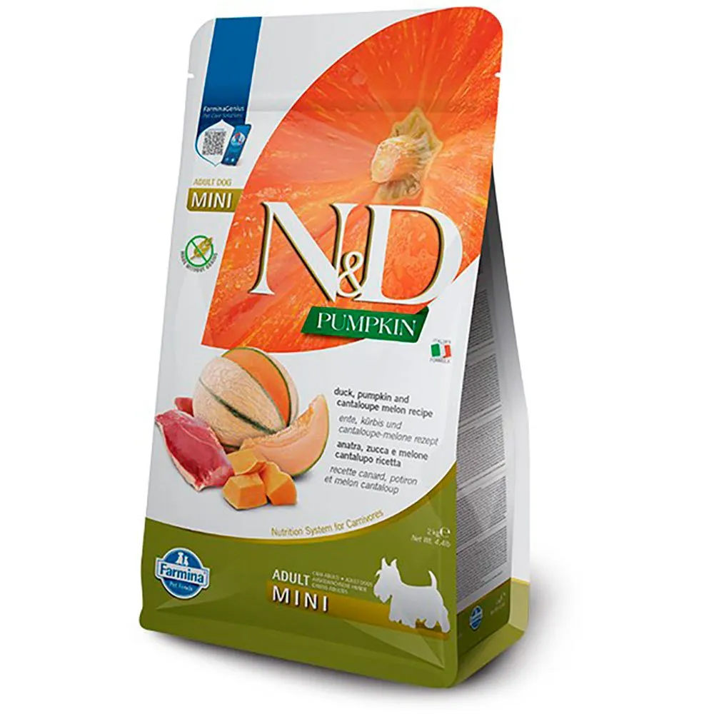 Farmina N&D Pumpkin Dog Duck Pumpkin And Cantaloupe Adult Mini Dog Food 2kg