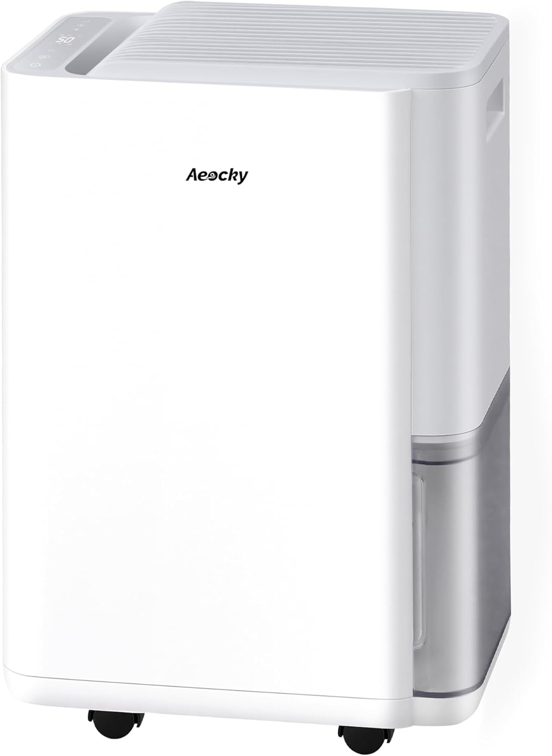 AEOCKY 3500 Sq.Ft Compressor Dehumidifier, Max 50 Pint/D Dehumidifier with Drain Hose for Home, Bedroom, Bathroom, Room, Intelligent Humidistat, Quiet