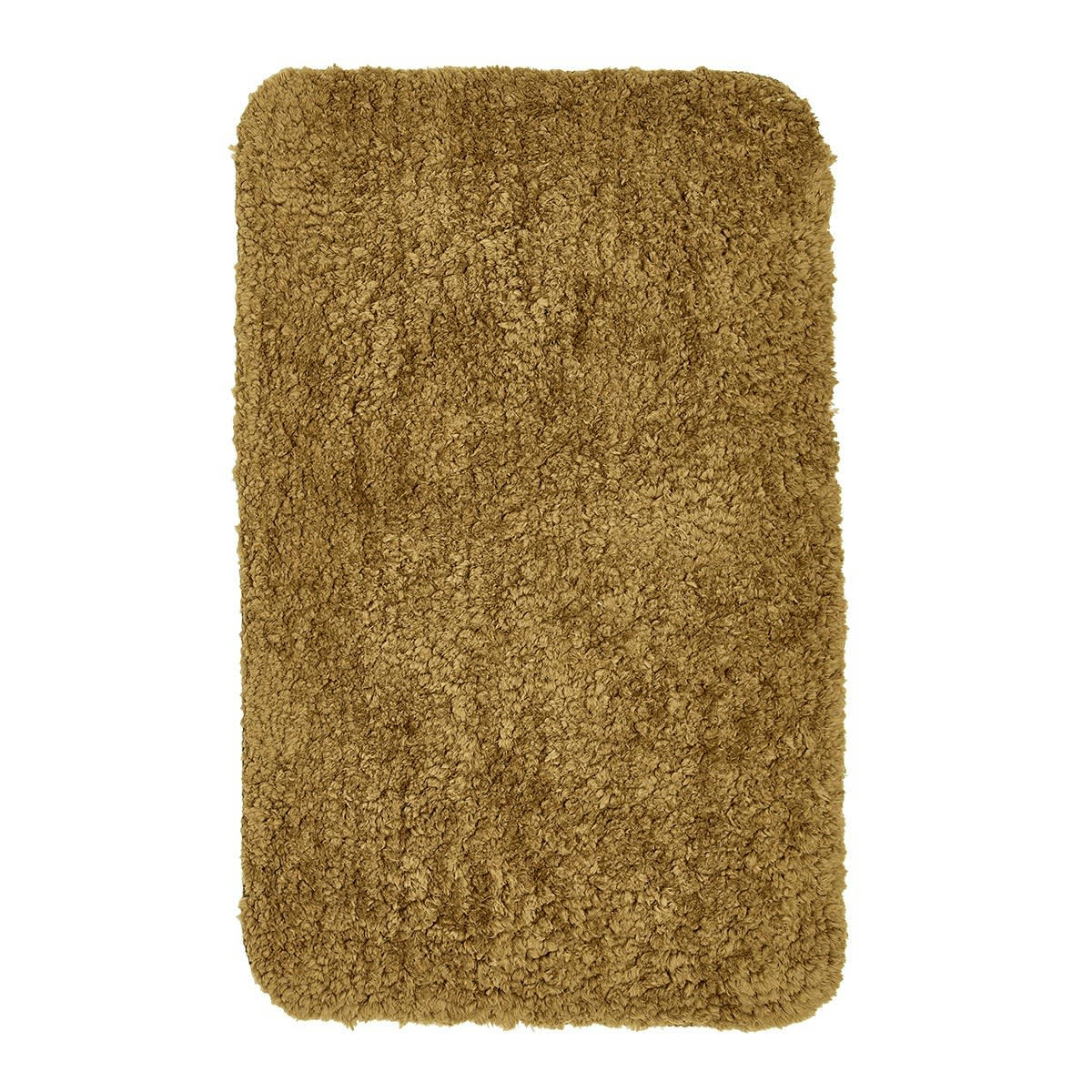 ESSENTIAL - Tapis de bain tufté uni en Polyester Bronze 50x80 cm