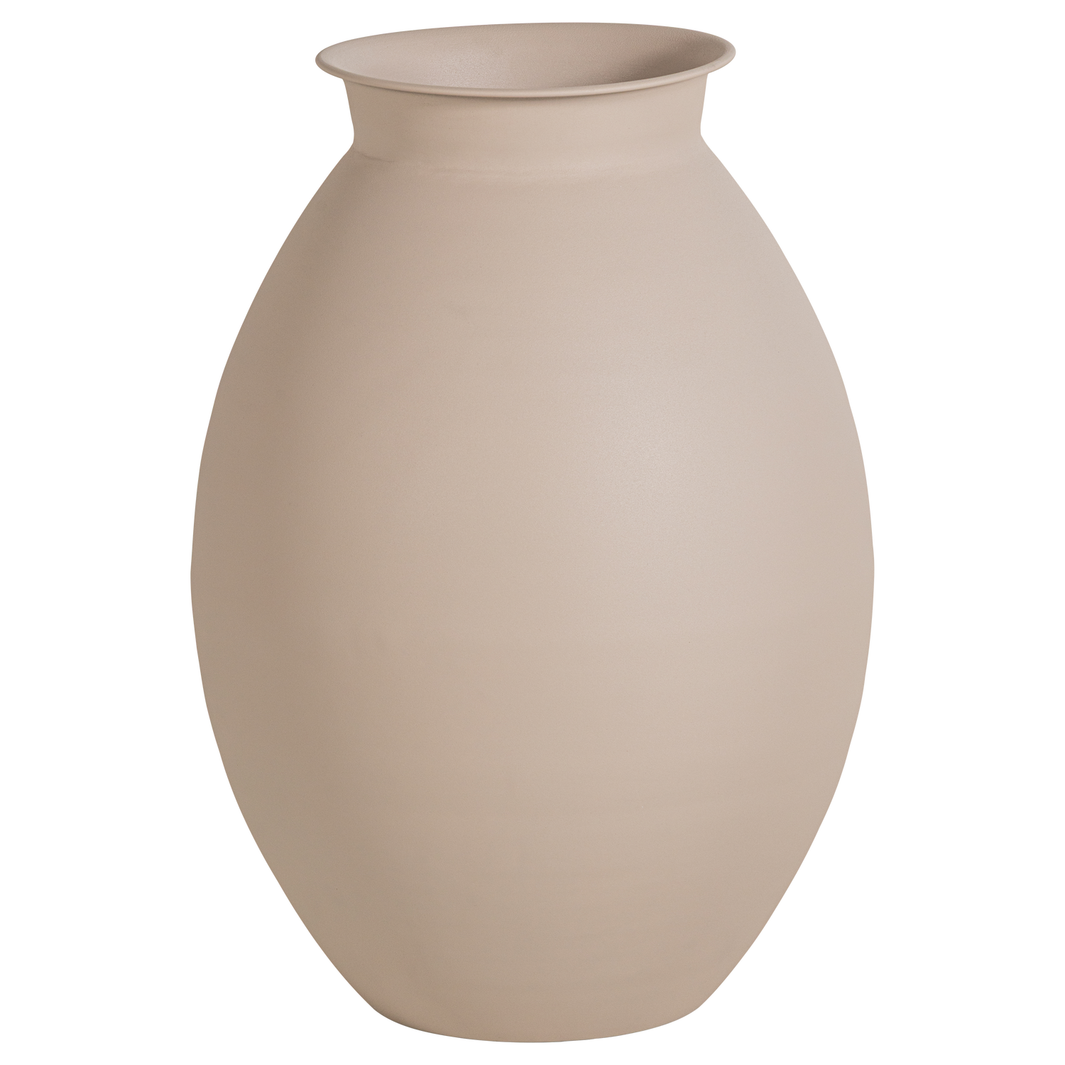 WOOOD vaas xxl Caro - Metaal - Zand - 70x50x50