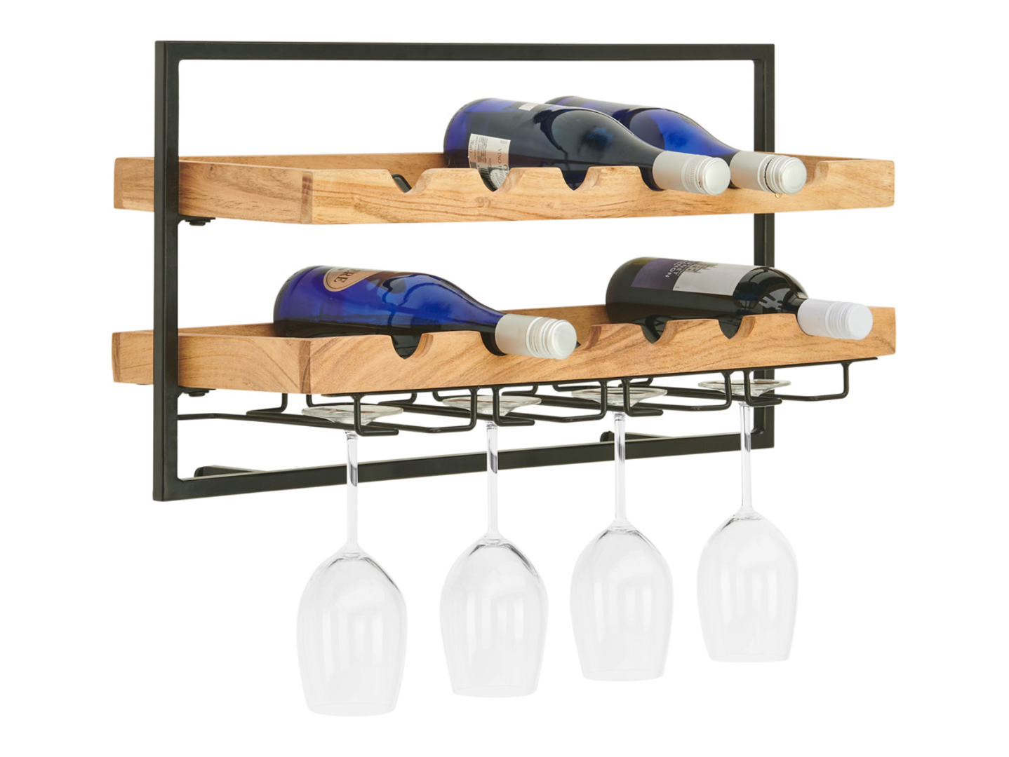 Półka na wino Valo 65x35 akacja loft