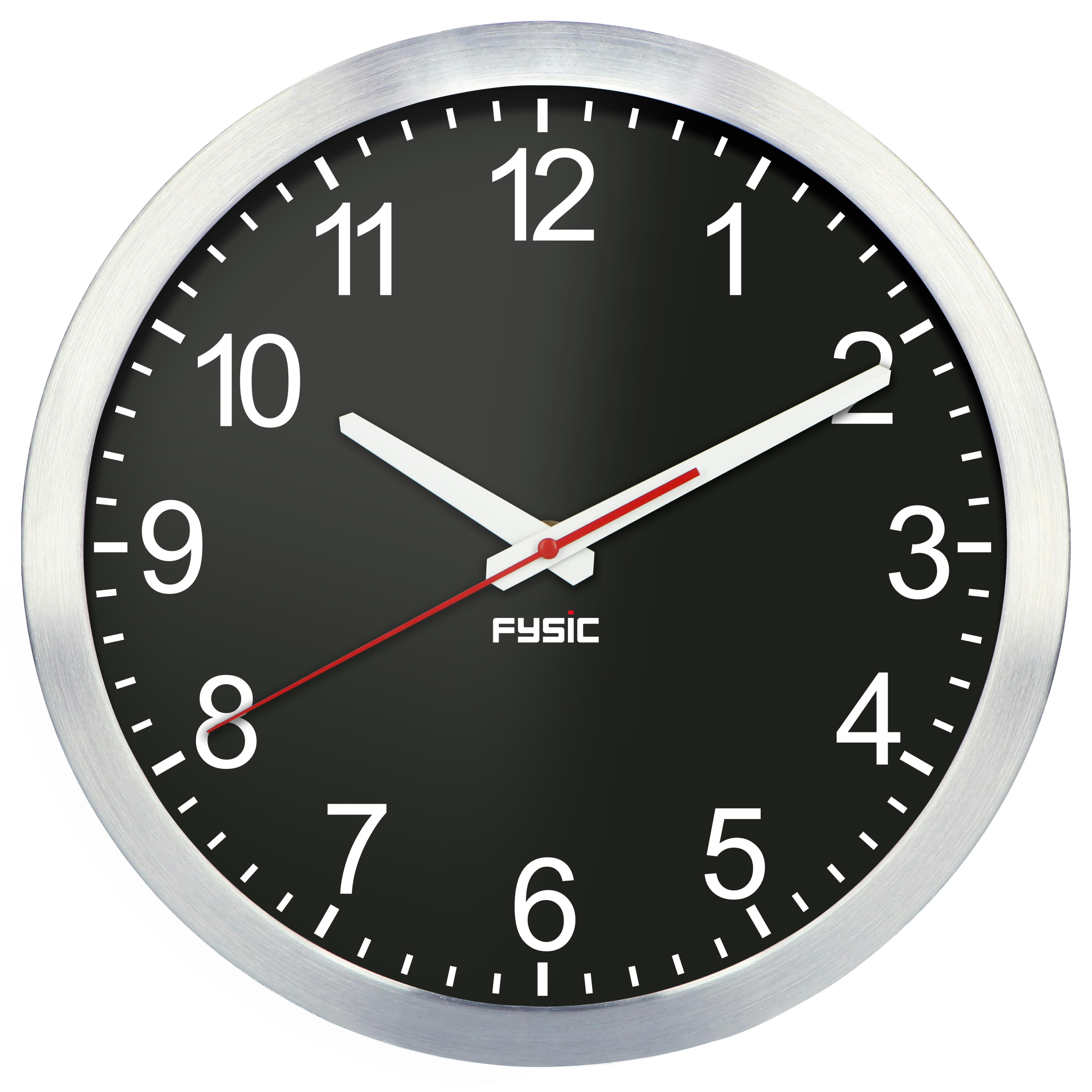 - Grande horloge murale analogique aluminum