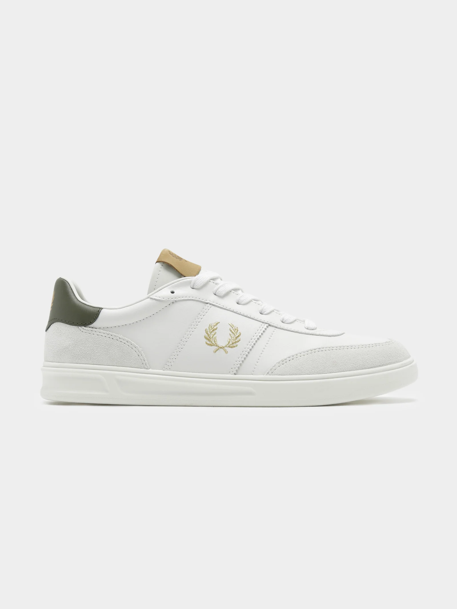 Mens B400 Leather Suede Sneakers