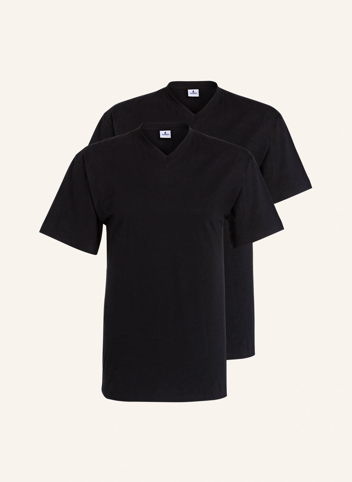 RAGMAN 2er-Pack V-Shirts