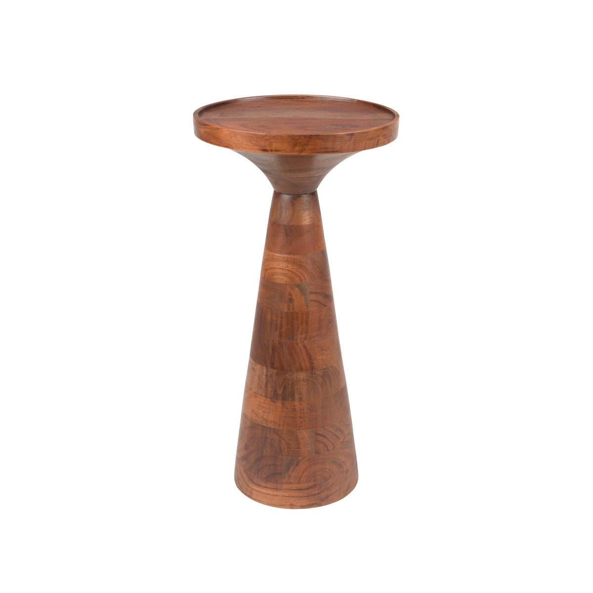 Zuiver Floss Bijzettafel Rond 28 cm Walnootkleur - Bruin