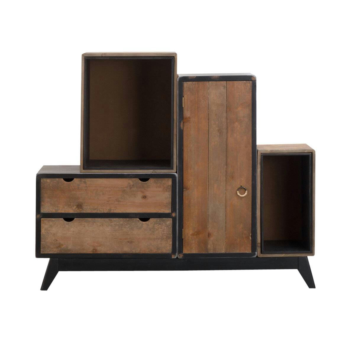 HOLLYWOOD - Buffet en bois marron 130 cm