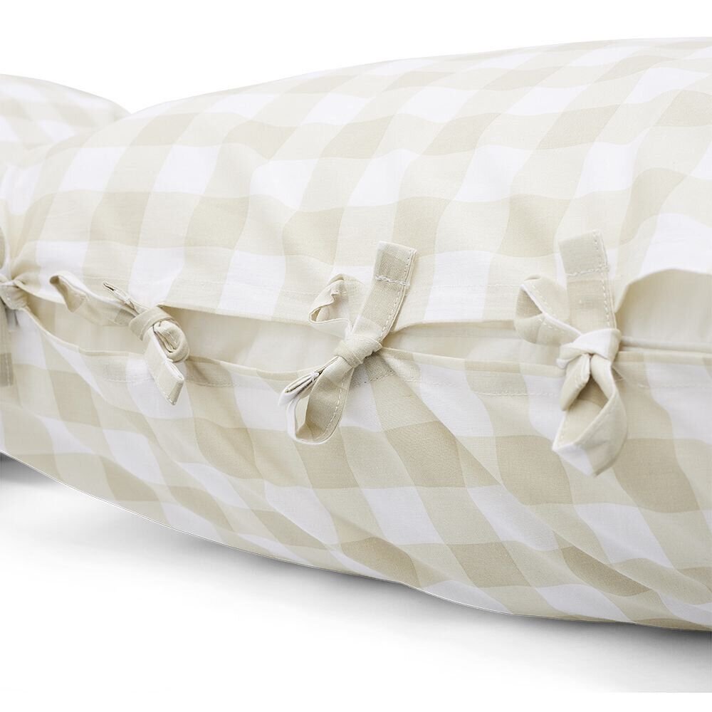 Parure de lit 2 personnes 220x240cm quadrillage petit carreau