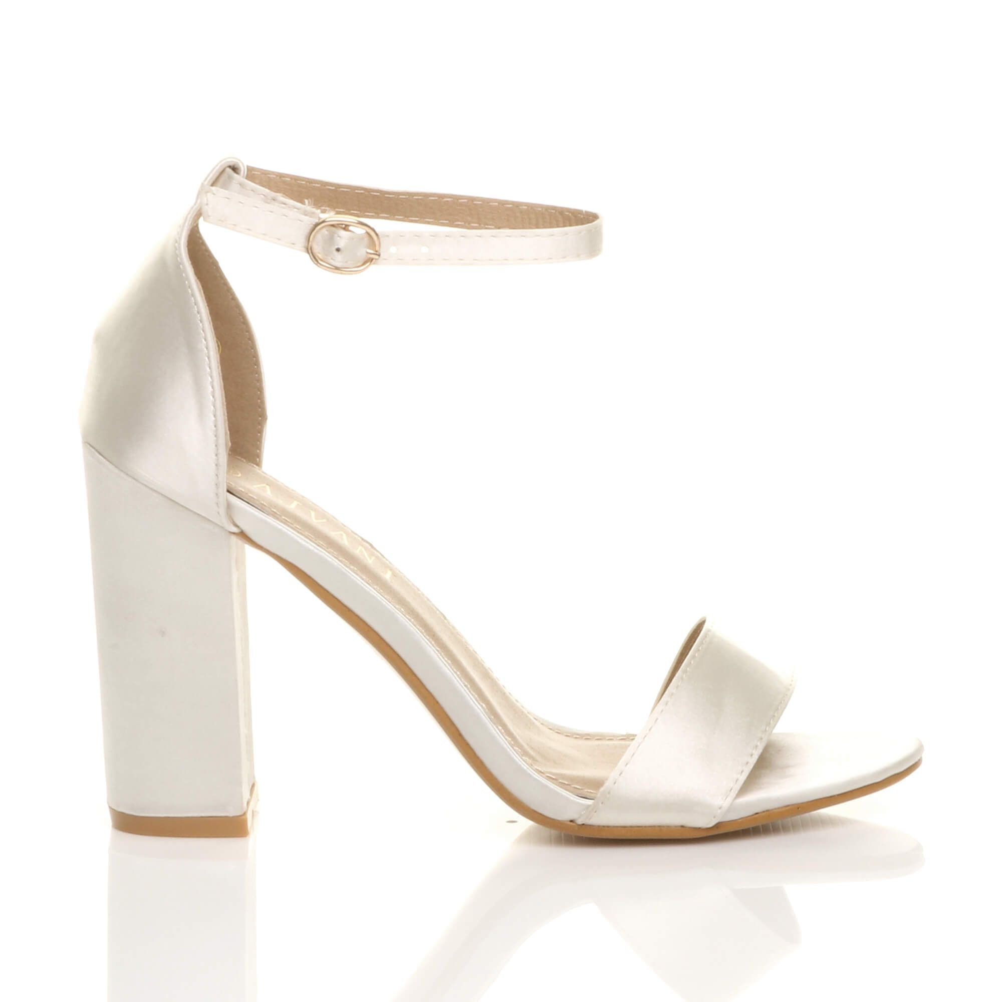 AJVANI High Block Heel Ankle Strap Sandals