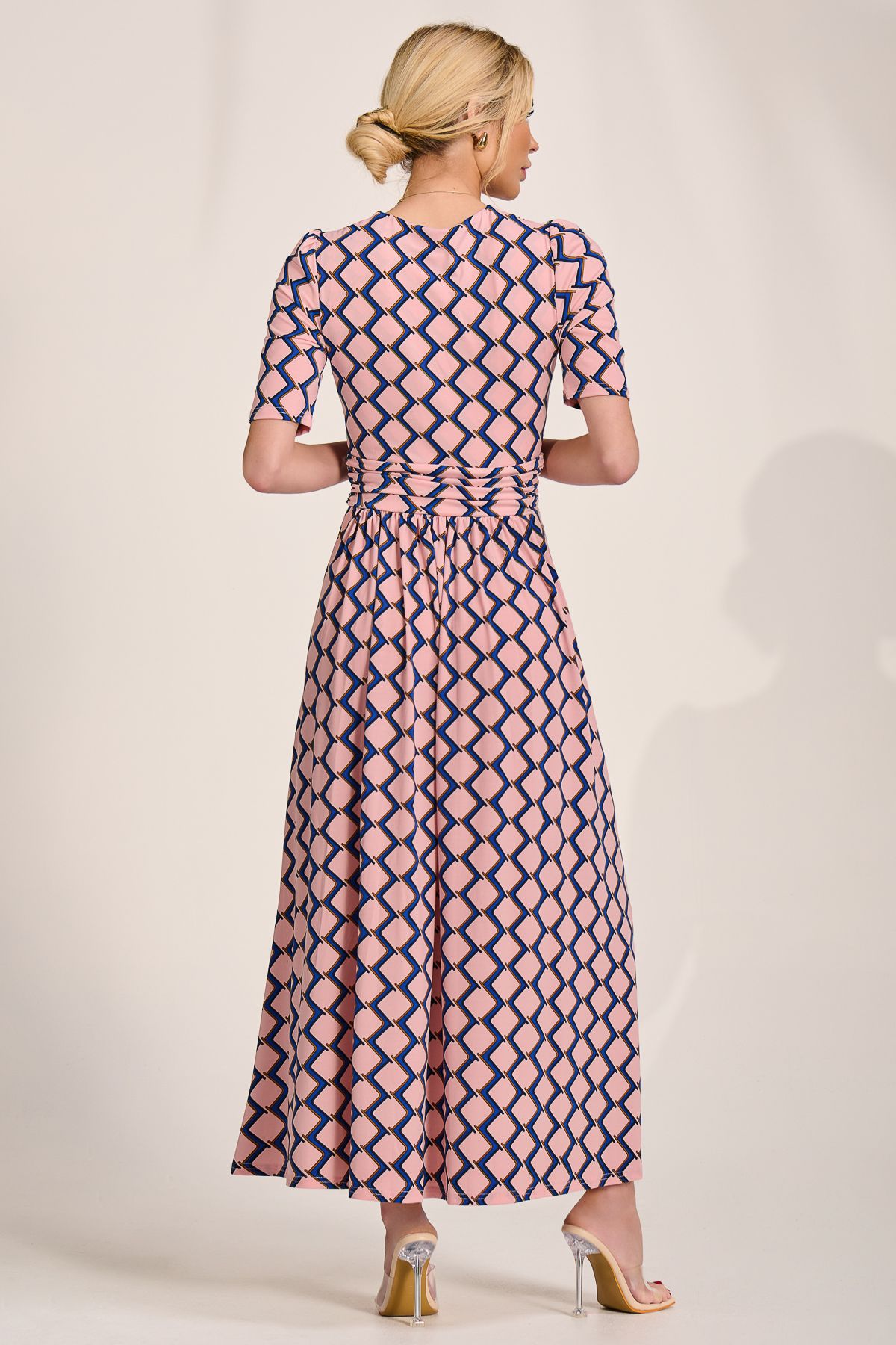Jolie Moi Cross Front Jersey Maxi Dress