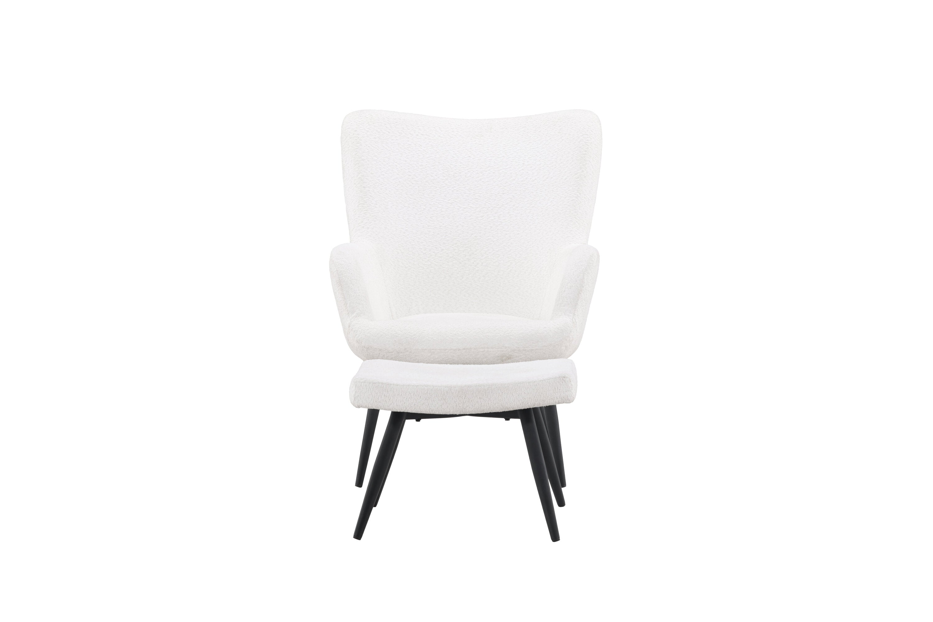 Rebellenclub Fauteuil Malo - Wit bouclé