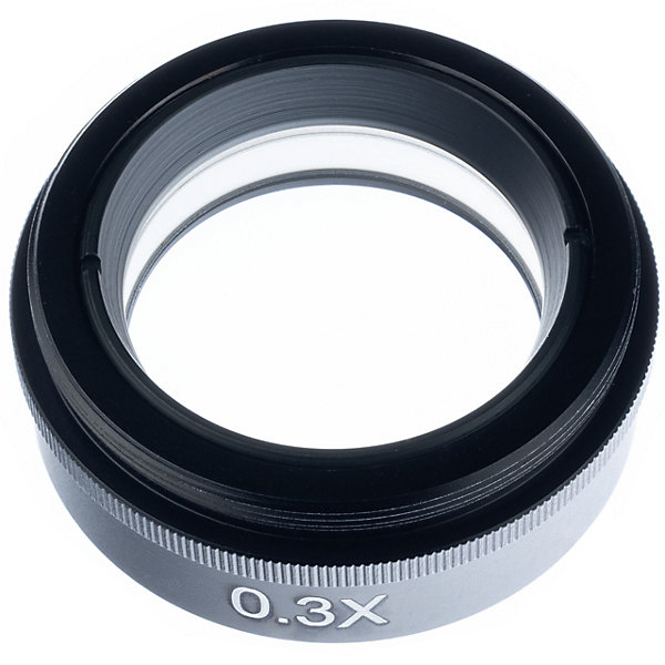 Objectif Microscope Numérique 0,3X - Filetage 42 mm, Distance de Travail 250-500 mm, Haute Précision Visuelle