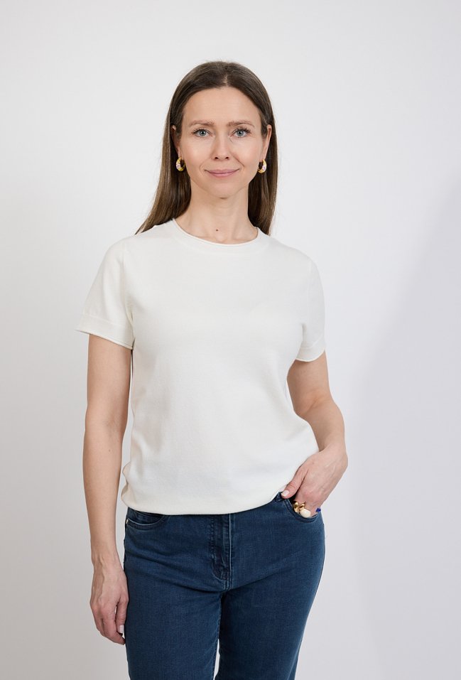 Sweter damski ecru