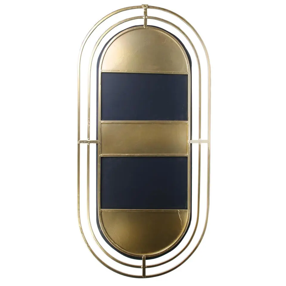 Home Deco Factory Spiegel Marbella - ovaal - goud - L90 x B43 cm
