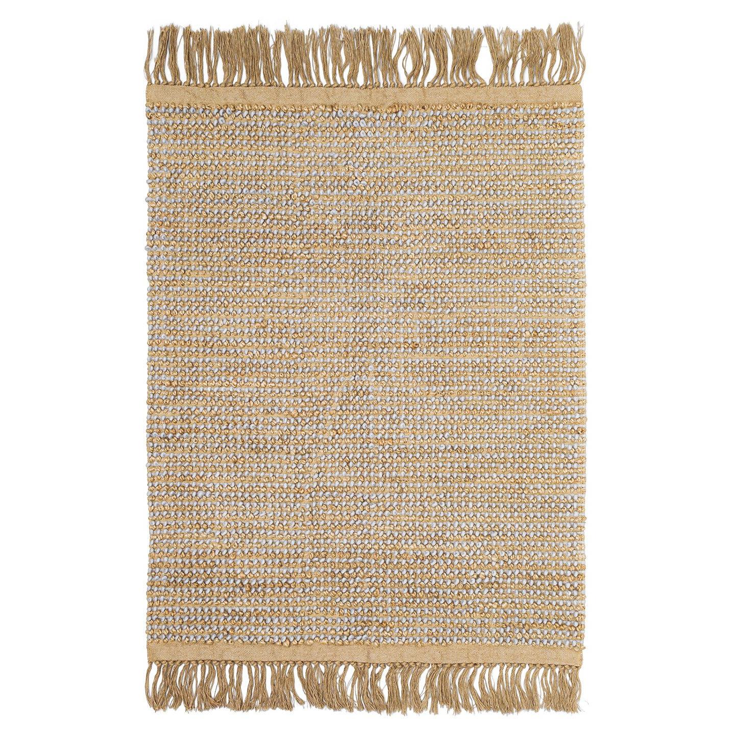 AFK Living vloerkleed Bubbles - handgemaakt - 45% jute - 45% wol - 10% katoen - 110 x 160 cm