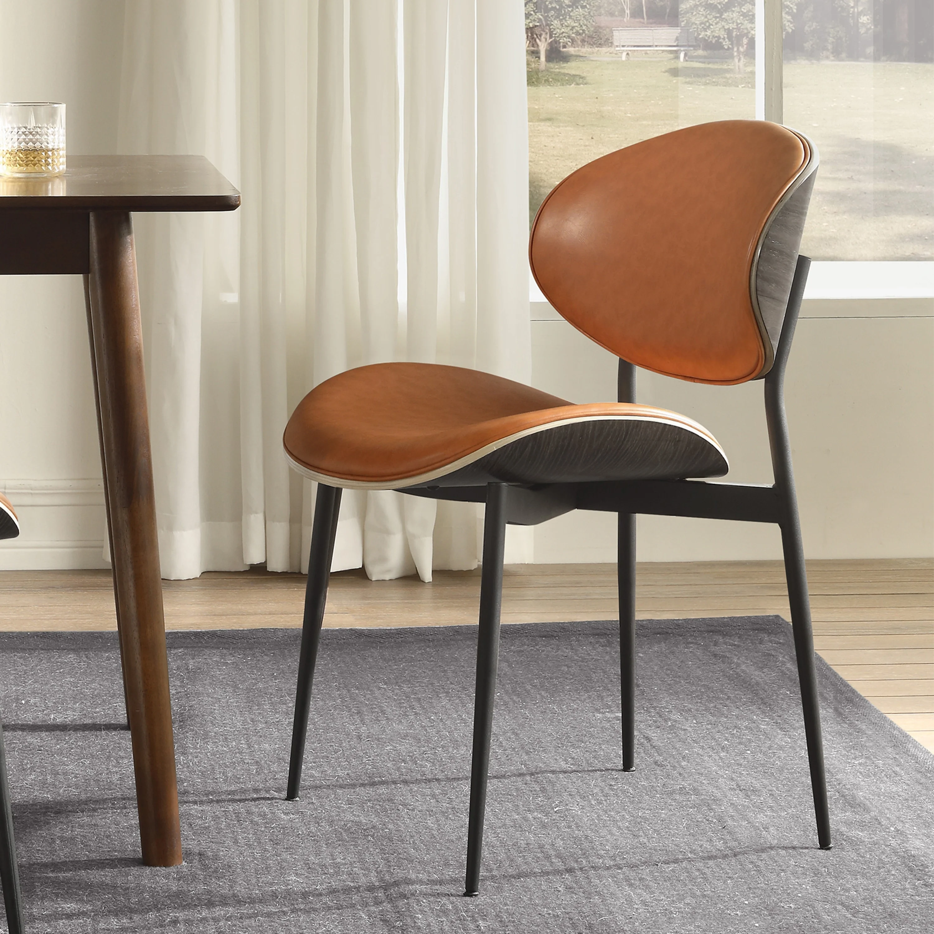 Art Leon Mid-century Modern Dining Chairs (Set of 2)