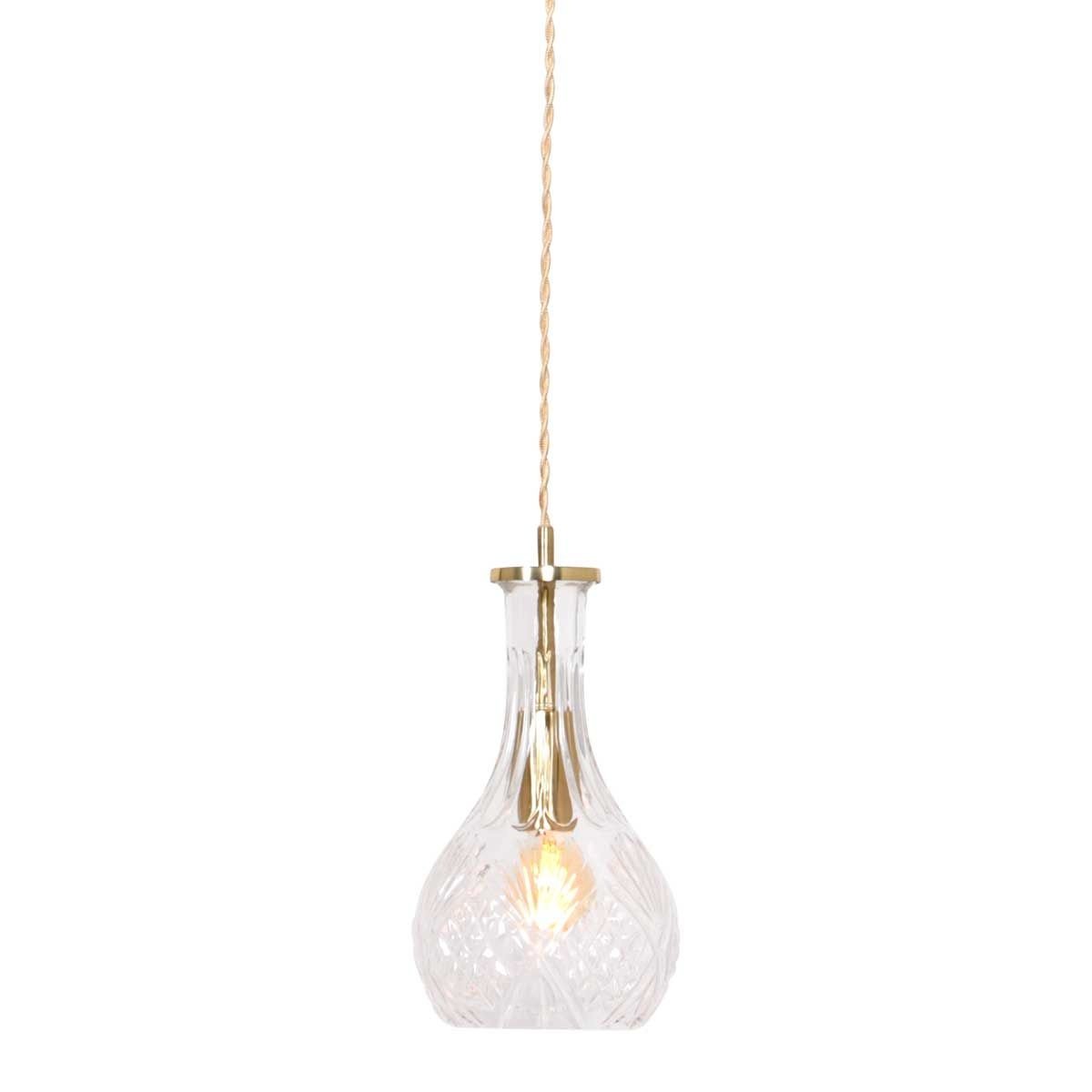 Mexlite hanglamp Grazio - 1 lichts - 14x 150 cm - mat-goud