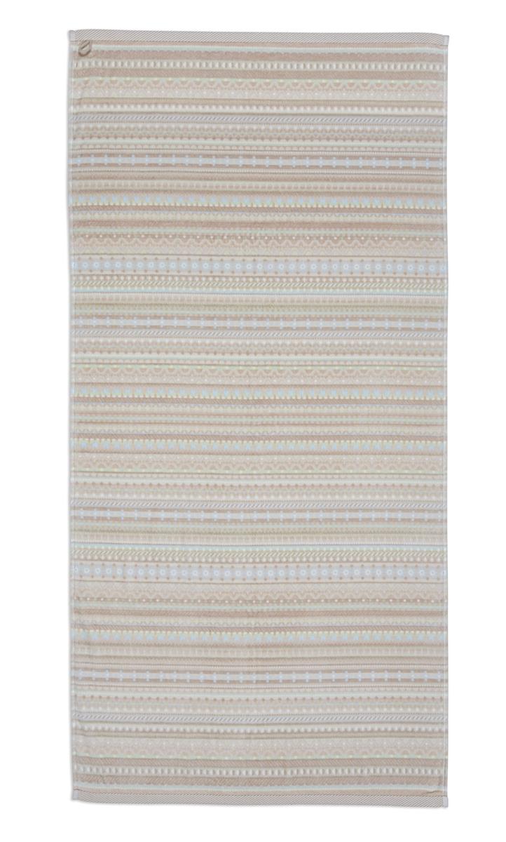 Pip Studio Geometric Print - Douchelaken - 70x140 - Zand