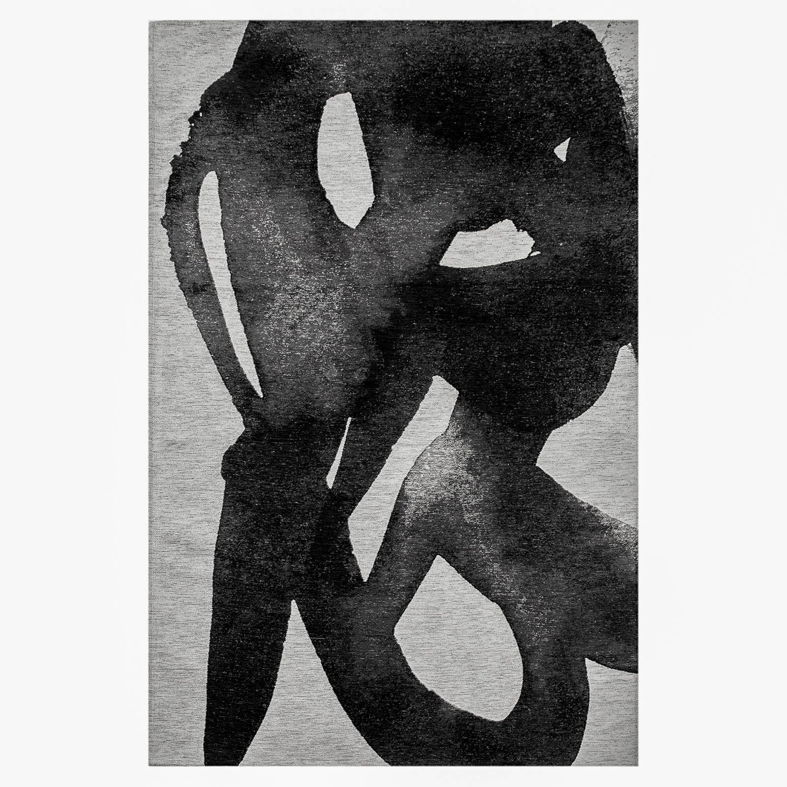 Lola&Moi vloerkleed Soot - zilver - 140x200cm