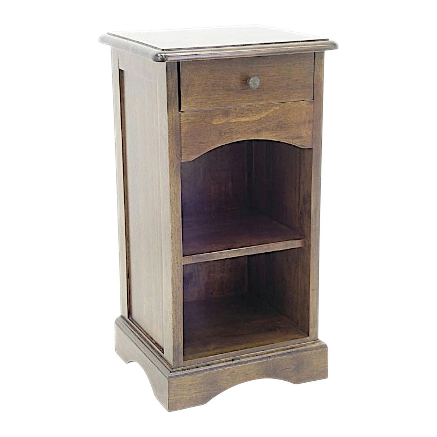 Table de chevet 1 tiroir hévéa 36x32x67cm TRADITION