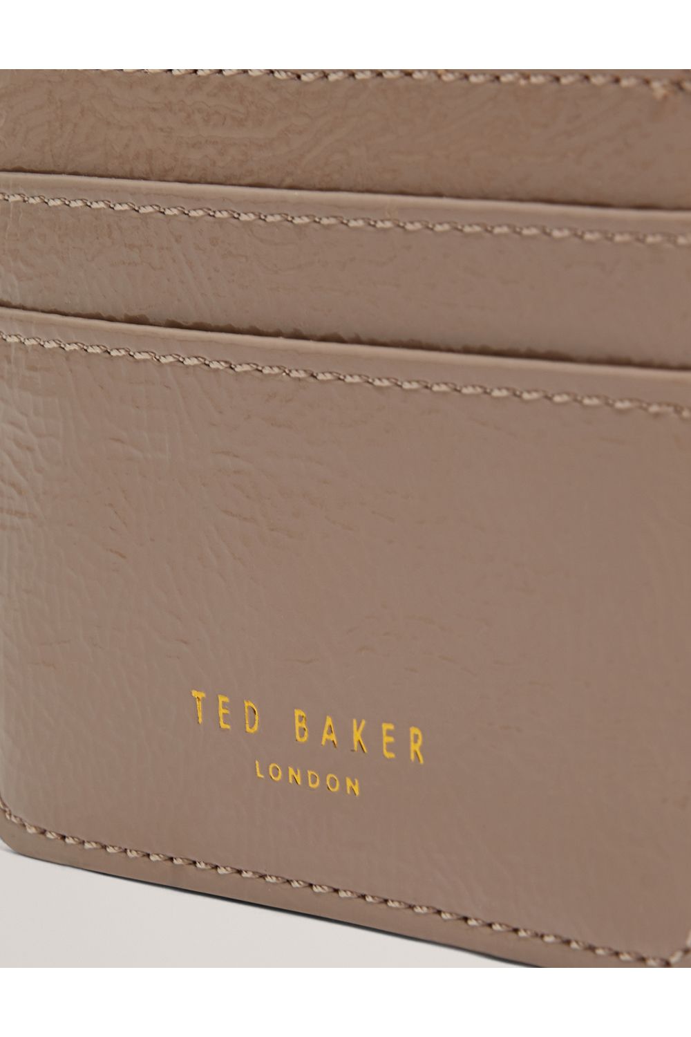 Ted Baker Crinkle Icon Card Holder Stone