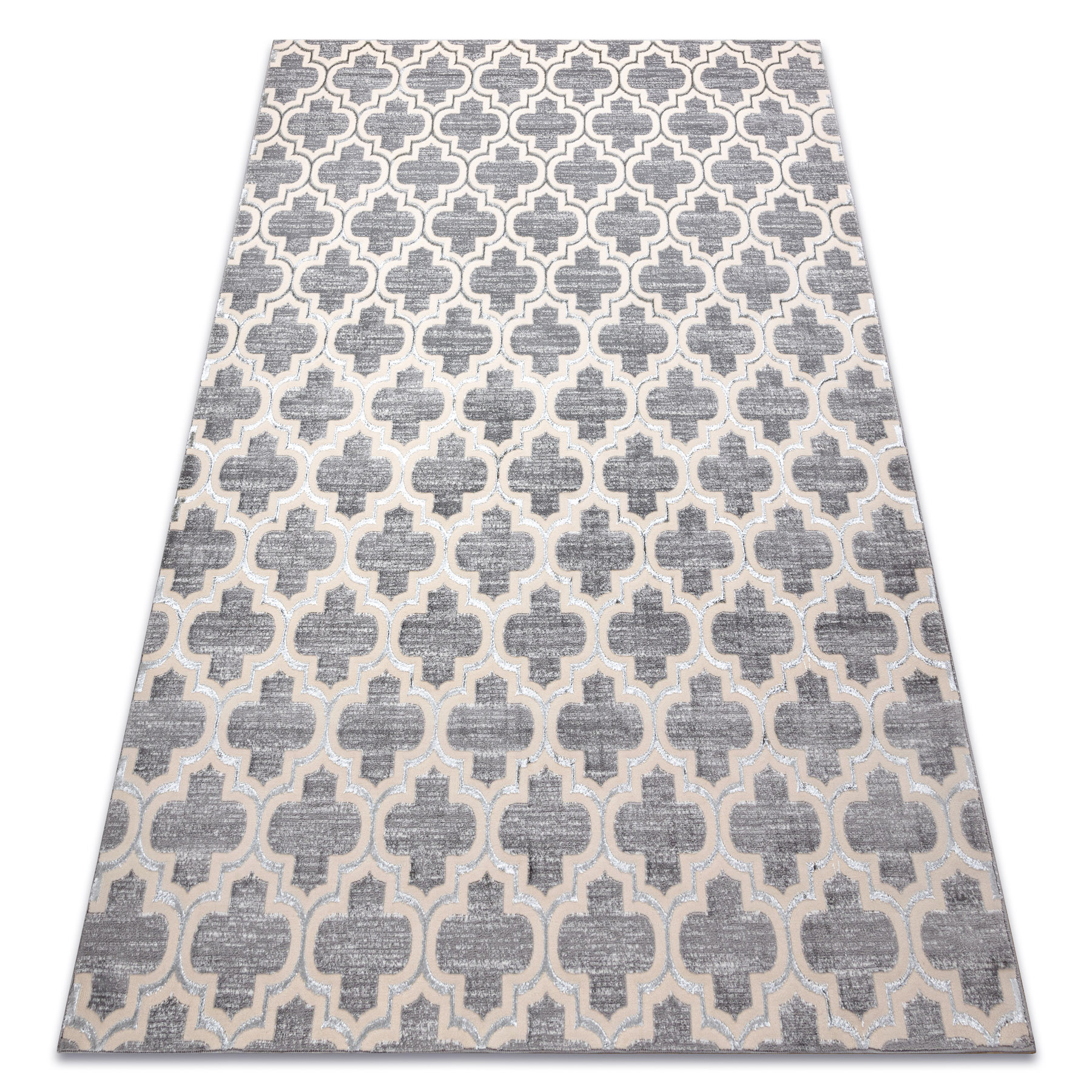Dywan CORE W6764 Koniczyna marokańska Trellis - Strukturalny, 80x150 cm